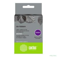 Картридж ленточный Cactus CS-TZES251 черный для Brother 1010/1280/1280VP/2700VP