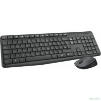 920-007948 Logitech Клавиатура + мышь MK235 GREY USB оригинальная заводская гравировка RU/LAT
