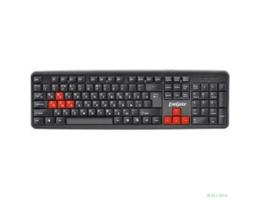 Exegate EX264080RUS Клавиатура Exegate LY-403, <USB, черная, 105кл, Enter большой, 8 красных клавиш> Color box