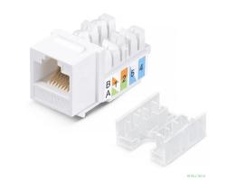 Exegate EX297267RUS Модуль-вставка Keystone Jack RJ-45 ExeGate KJ-8P8C-SH-C6A-180-TL (Кат.6A, экранированная, 180 градусов, IDC Toolless (без инструмента))