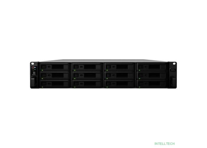 Synology RS3618XS Сетевое хранилище Rack 2U QC2,4Ghz/8Gb upto 64/RAID0,1,10,5,6/up to12HP HDDs SATA(3,5'or2,5') upto 36 with 2xRX1217(RP), 2xUSB, 4GigEth (+2Expslot), iSCSI, 2xIPcam (upto75), 1xPS