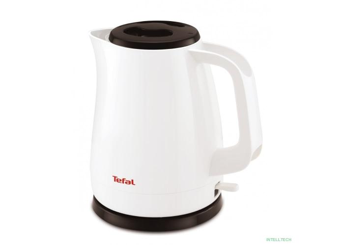 TEFAL KO150130 Чайник, 1.5л, 2400Вт, белый/черный