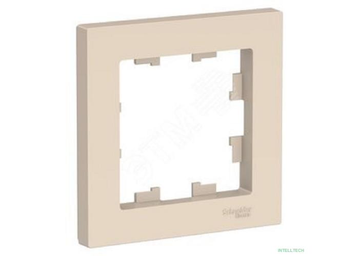 Systeme electric ATN000201 ATLASDESIGN 1-постовая РАМКА, БЕЖЕВЫЙ