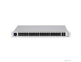 UBIQUITI USW-48-POE PoE-коммутатор в стойку, 48х 1G RJ45, 4х SFP, раздача 195 Вт