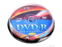 Диски DVD-R VS 4,7 GB 16x CB/10 Ink Print (620793)