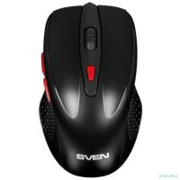 Мышь компьютерная SVEN RX-450W WLS черная, 5+1кл/1200-3200DPI (SV-021825)