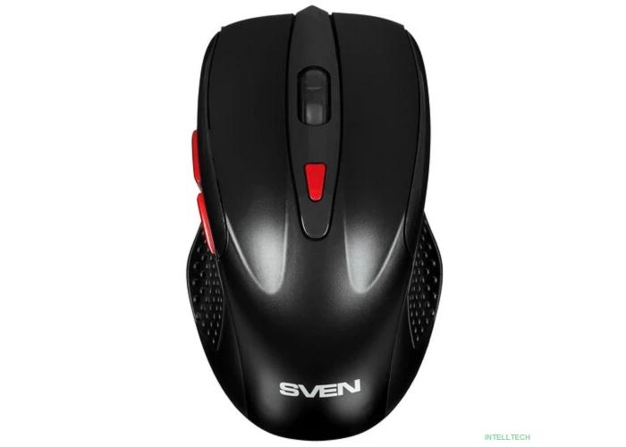 Мышь компьютерная SVEN RX-450W WLS черная, 5+1кл/1200-3200DPI (SV-021825)