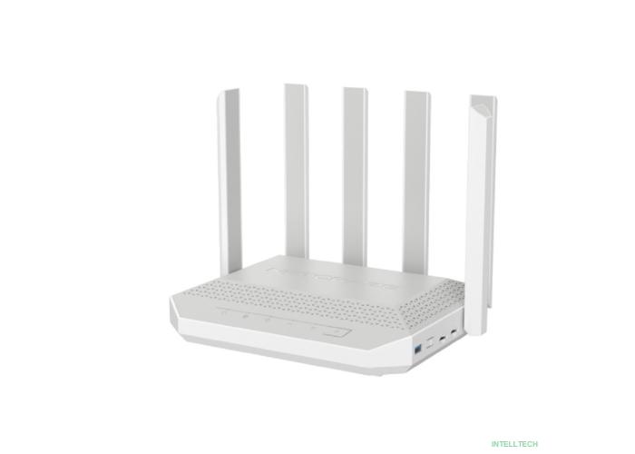 Netcraze Hero 5G (NC-4110) Мультигигабитный интернет-центр с модемом 5G, двумя слотами для SIM-карт, Mesh Wi-Fi 6 AX3000, Smart-коммутатором 1x2.5G и 4xG, многофункциональными портами USB 3.0 и 2.0