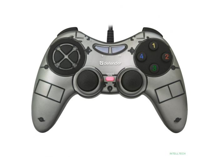 DEFENDER Проводной геймпад Zoom USB Xinput, 10 кнопок, 2 стика [64244]