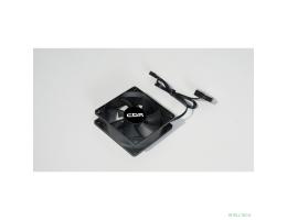 CBR Вентилятор для корпуса CBR-CF-8025-1600B, 80*80*25мм, 3-pin+molex, 1600 RPM, 30 CFM, 24.6 dBA