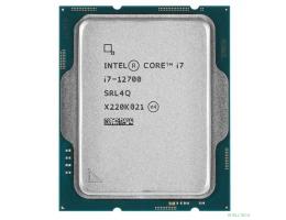 CPU Intel Core i7-12700 Alder Lake OEM {2.1 ГГц/ 4.8 ГГц в режиме Turbo, 25MB, Intel UHD Graphics 770, LGA1700}