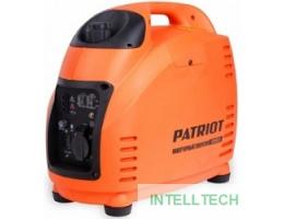 Генератор инверторный PATRIOT 2000i [474101035] {Двигатель 4т, АИ-92, 72сс,мощность рабочая/максимальная -1,5/1,8 кВт, объём бака - 3,6 л, 1 розетка Euro 16A,  вес 18,5 кг}