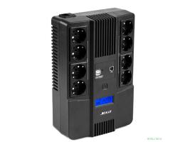 ИБП Бастион SKAT-UPS 800-AID-IN-1x9-8 {Line-interactive, 800/480Вт, LCD-дисплей, USB/ RJ-45, АКБ 1х 9Ач, сверху ЕВРО 4+4, МПТ} (8933)