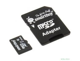 Micro SecureDigital 128Gb Smart buy SB128GBSDCL10-01 {Micro SDHC Class 10, UHS-1, SD adapter}