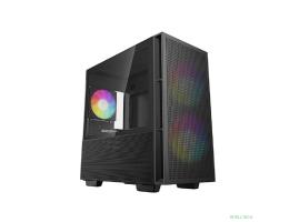 Корпус MiniTower Deepcool CH360 black (mATX, без БП, ARGB, USB3.2 Type-A + USB3.2 Type-C) (R-CH360-BKAPE3-G-1)