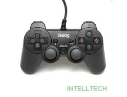 Dialog Action GP-A11, черный {Геймпад, вибрация, 12 кнопок, USB}