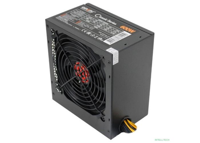 Ginzzu CB600 12CM black,24+4p,2 PCI-E(6+2), 4*SATA,3*IDE,оплетка MB, кабель питания