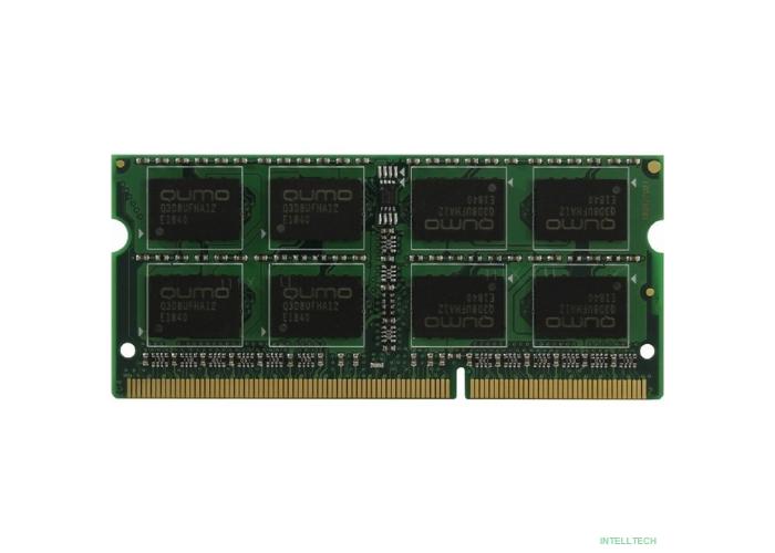 QUMO DDR3 SODIMM 8GB QUM3S-8G1600C11L PC3-12800, 1600MHz, 1.35V OEM/RTL