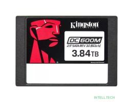 Kingston SSD DC600M, 3840GB, 2.5" 7mm, SATA3, 3D TLC, R/W 560/530MB/s, IOPs 94 000/59 000, TBW 7008, DWPD 1 (5 лет) (SEDC600M/3840G)