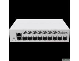 MikroTik CRS310-1G-5S-4S+IN Коммутатор 1RJ45 1Gbit, 5*SFP 1Gbit, 4*SFP 10Gbit, POE in, indoor case, RouterOS L5