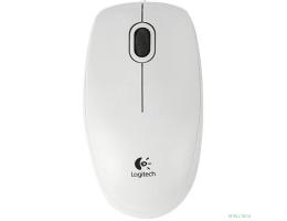 910-003360 Мышь Logitech B100 White USB OEM