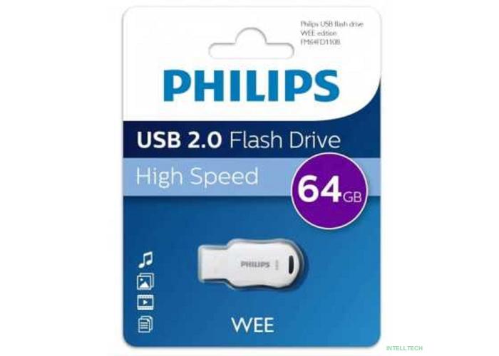 PHILIPS USB Drive 64GB PHILIPS WEE 2.0 64GB, USB 2.0