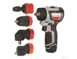 ИНТЕРСКОЛ ДА-10/12В 36 КомбиМАКС бесщеточная аккум. дрель-шуруп [687.2.2.79] { Li-ion, кейс, 2 аккум., 2Ач, 4 насадки }