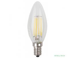 ЭРА Б0027943 Лампочка светодиодная F-LED B35-7W-840-E14 Е14 / Е14 7Вт филамент свеча нейтральный белый свет