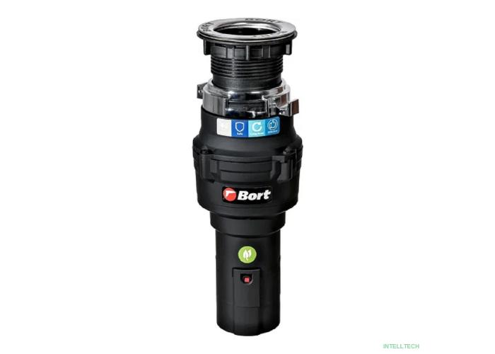 Bort Измельчитель пищевых отходов CAIMAN {375 Вт; 3,2 кг/мин; 3000 об/мин; 860 мл; Металл ; набор аксессуаров 4 шт} [93418064]