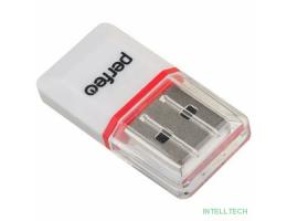 Perfeo Card Reader Micro SD, (PF-VI-R008 White) белый (PF_5056)