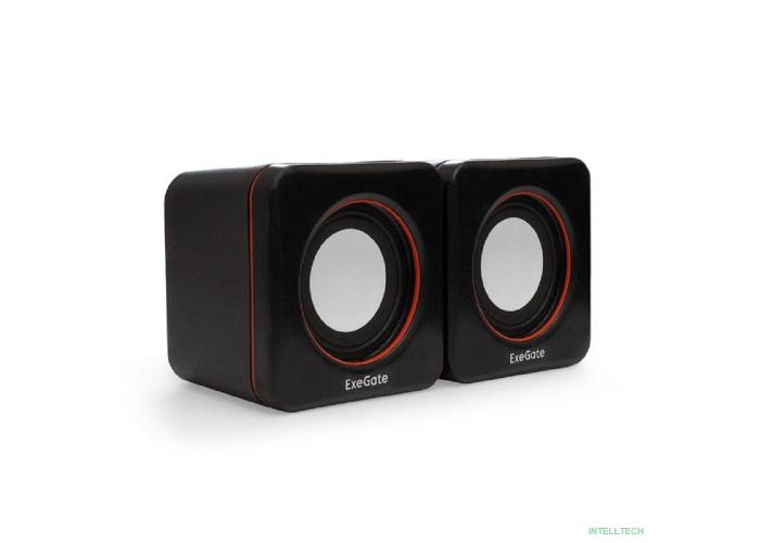 Exegate EX287050RUS Акустическая система 2.0 ExeGate Disco 160 (питание USB, 2х3Вт (6Вт RMS), 100-20000Гц, черный)