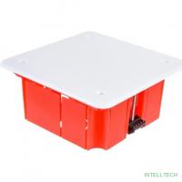 Iek UKG11-092-092-045-P Коробка КМ41022 распаячная 92х92 x 45мм для полых стен (с саморезами, пластиковые лапки, с крышкой )