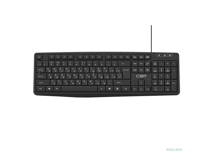 CBR KB 115 USB, Клавиатура 104 кл., офисн., 1,8 м, резиновые ножки