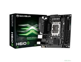 MAXSUN MS-Challenger H610ITX 2LAN V3 (Socket 1700, mini-ITX, 2*DDR4, 2*HDMI/DP, 4*SATA3, 2*M.2, 1xPCI-E x16, 3*USB 2.0,  2*USB 3.2 Gen1, LAN 2*2.5G, RTL)