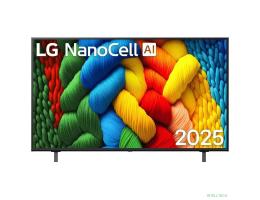 LG 55" 55NANO81A6A.ARUG черный 4K Ultra HD 60Hz DVB-T DVB-T2 DVB-C DVB-S DVB-S2 USB WiFi Smart TV