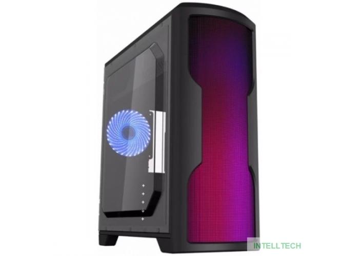 Gamemax G562 Matrix ATX case, black, w/o PSU, w/1xUSB3.0+2xUSB2.0, w/1x12cm 32xLeds Blue LED rear fan