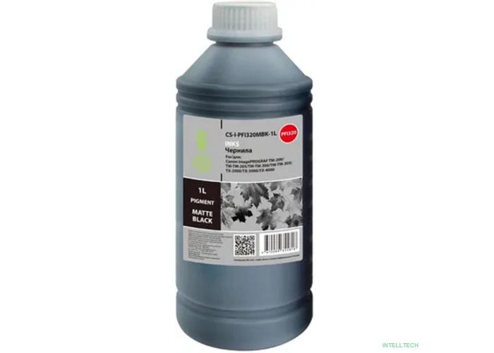 Чернила Cactus CS-I-PFI320MBK-1L PFI-320/120 черный матовый1000мл для imagePROGRAF TM-200/TM-205/TM-300/TM-305;TX-2000/TX-3000/TX-4000