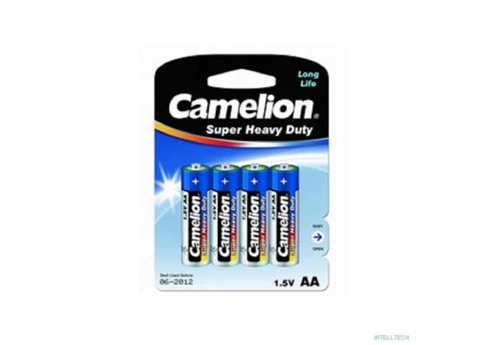 Camelion R 6 Blue BL-4 (R6P-BP4B, батарейка,1.5В)  (4 шт. в уп-ке)