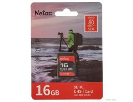 SecureDigital 16GB Netac P600 SDHC U1/C10 up to 80MB/s, retail pack [NT02P600STN-016G-R]