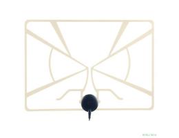 Perfeo ТВ антенна "RADAR", активная, встр. усилитель, питание от ресивера 5V, DVB-T2 [PF_A4213]