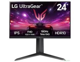 Повреждение упаковки LCD LG 23.8" 24GS65F-B UltraWide черный {IPS 1920x1080 180Hz 1ms 300cd 178/178 HDMI DisplayPort G-Sync HAS Pivot}[24gs65f-b.aruz]