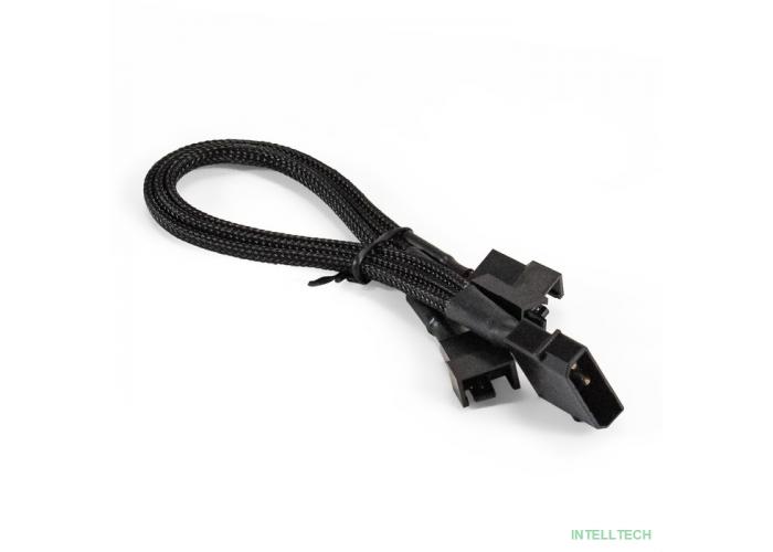 Exegate EX294791RUS Разветвитель питания для корпусных вентиляторов ExeGate EX-CC-PSU-3xF-0.3 (Molex/3x3/4pin, все разъемы имеют 2 контакта, 0,3м)