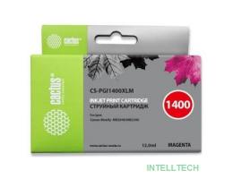 CACTUS PGI-1400XL M Картридж струйный для Canon MB2050/MB2350/MB2040/MB2340, пурпурный (12мл)
