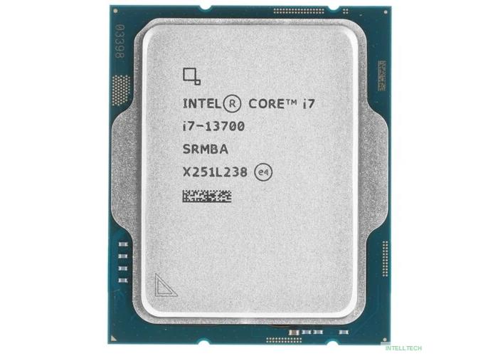 CPU Intel Core i7-13700 OEM {S1700, 2100MHz up to 5200MHz/24Mb+30Mb, 16C/24T, Raptor Lake, 10nm, 65-180W, UHD770}