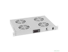 Cabeus JG03t Модуль вентиляторный 19", глубина 320 mm, 4 вентилятора, с цифровым термодатчиком