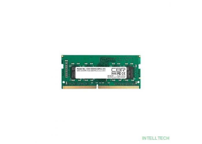 CBR DDR3 SODIMM 4GB CD3-SS04G16M11-01 PC3-12800, 1600MHz, CL11, 1.35V