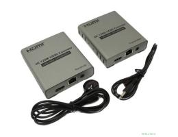 ORIENT VE048, HDMI 4K extender (Tx+Rx), активный удлинитель до 120 м по одной витой паре, HDMI 1.4b, 4K@30Hz/ 1080p@60Hz/3D, HDCP, передача ИК сигнала управления (датчики IR-TX/Rx в комплекте) (30932)