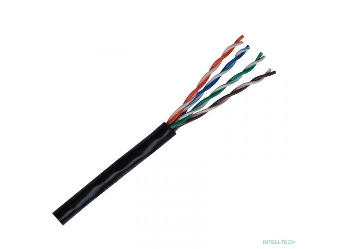 Кабель витая пара Bion BCL-U5510-181 U/UTP, кат.5e, 4x2x0,51 мм AWG 24, медь, одножильный, PVC, для внутренней прокладки, 305м, серый