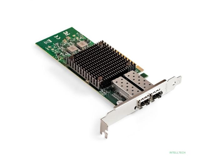 Exegate EX299017RUS Сетевой адаптер ExeGate EXE-MCX3-2SFP+ (PCI-E x8 v.3, порты 2x SFP+, Dual 10Gb/s, Server NIC Chipset Mellanox ConnectX-3)