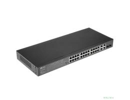 TP-Link SL2428P Коммутатор JetStream Smart с 24 портами RJ45 10/100 Мбит/с, 4 гигабитными портами RJ45 и 2 комбинированными портами RJ45/SFP
